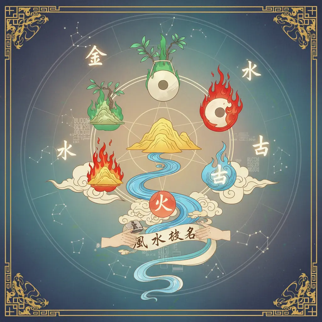 風水改名 - 五行