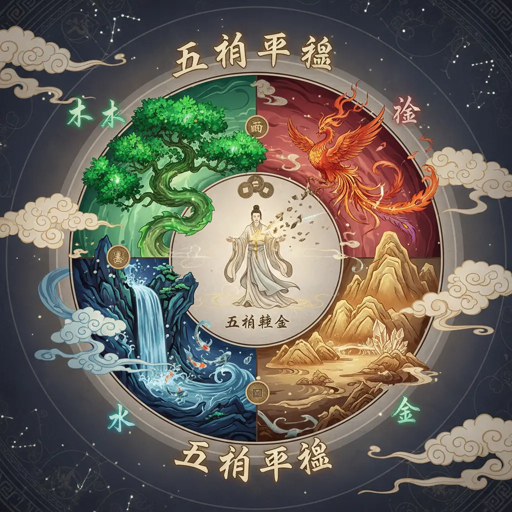 五行平衡 - 五行缺金