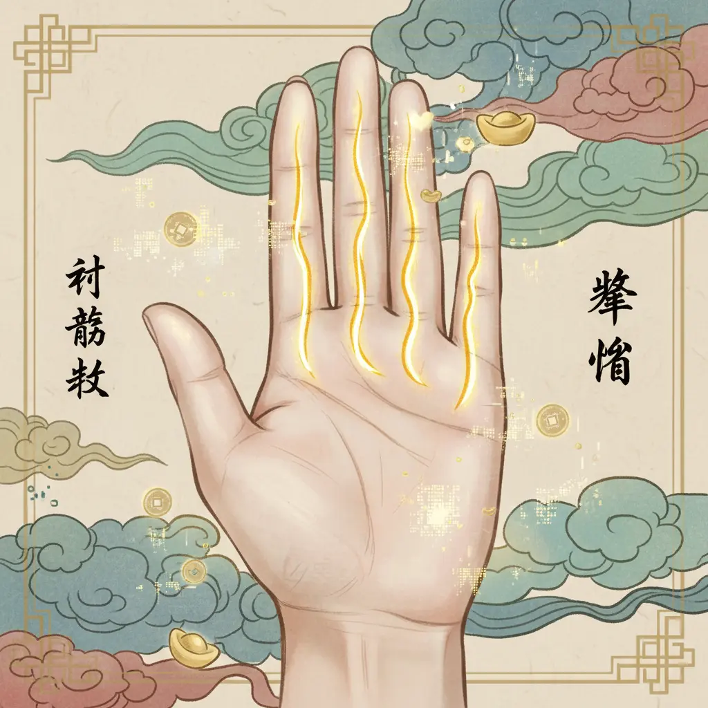 掌相 - 財富紋