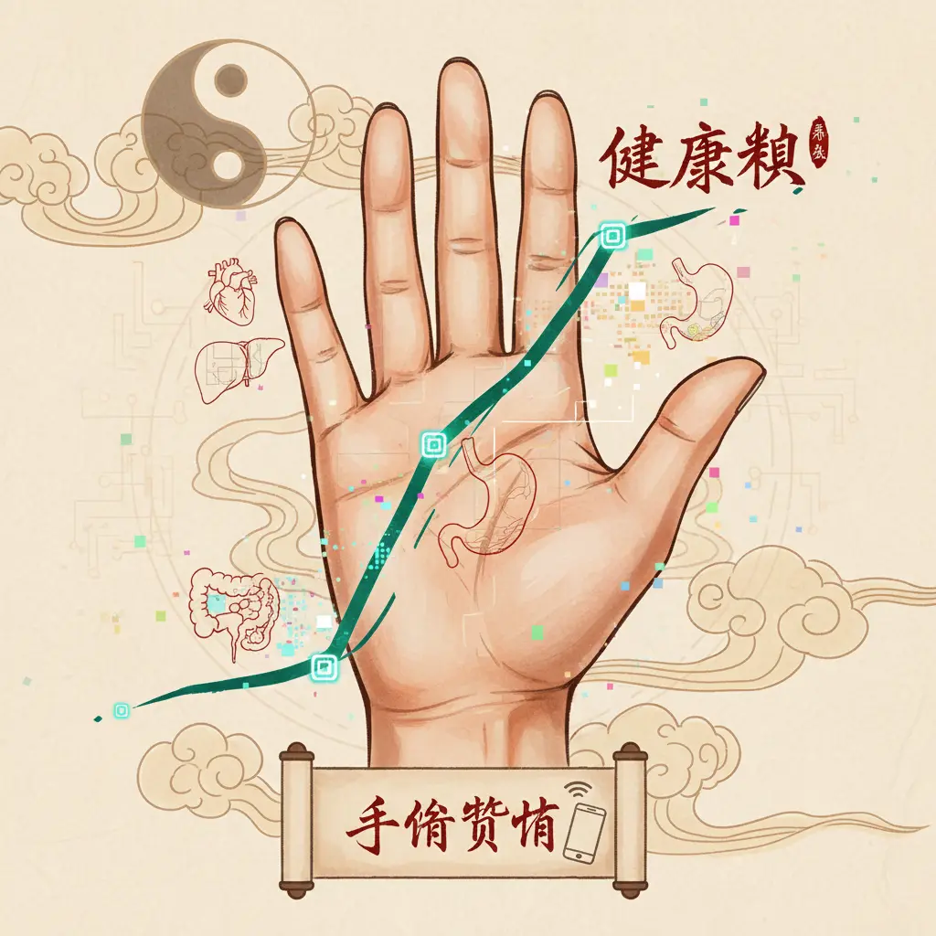 手相算命 - 健康紋