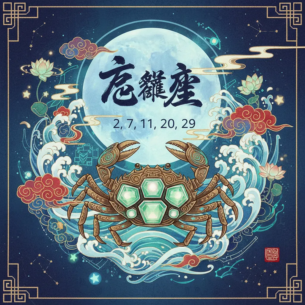 巨蟹座 - 幸運數字