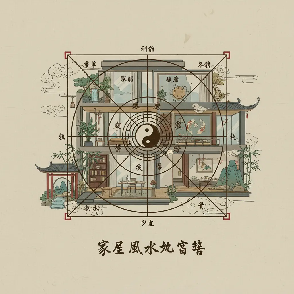 家居風水 - 家居風水九宮格