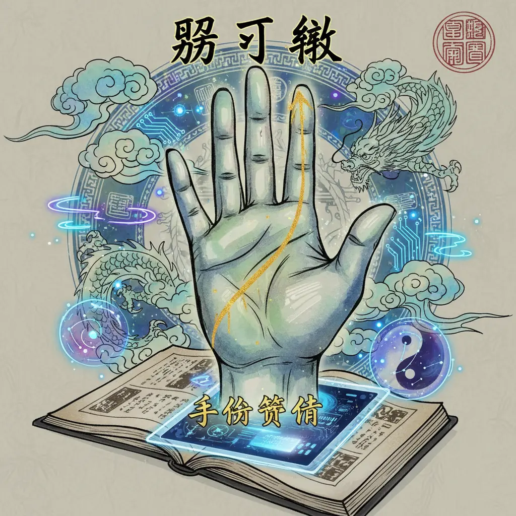 手相算命 - 努力紋