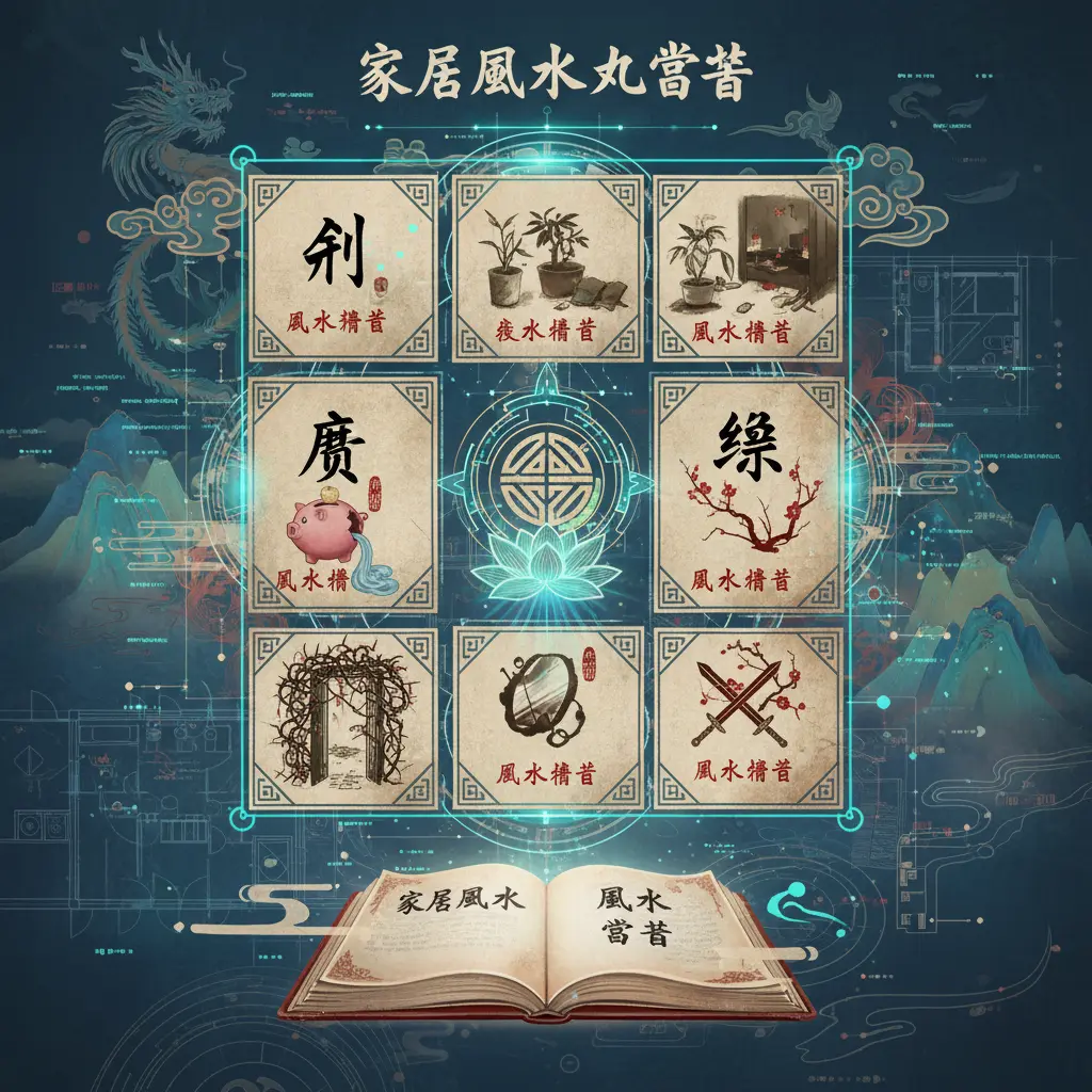 風水禁忌 - 家居風水九宮格