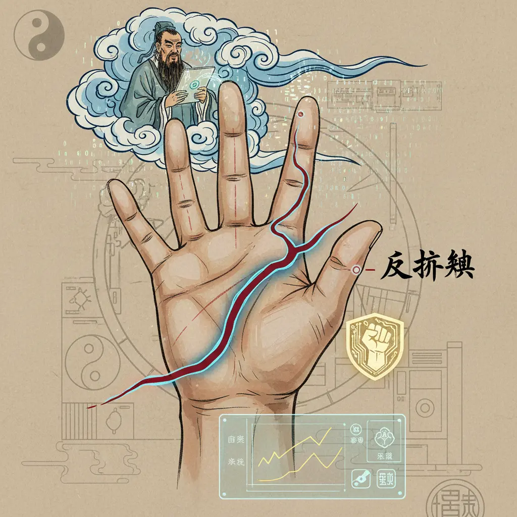 手相算命 - 反抗紋
