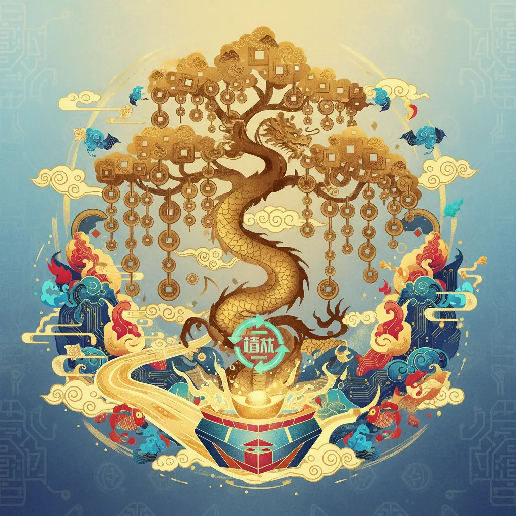 旺財 - 銅錢樹