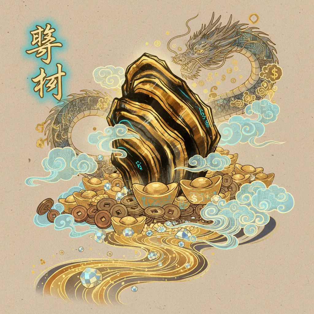 聚財 - 木變石