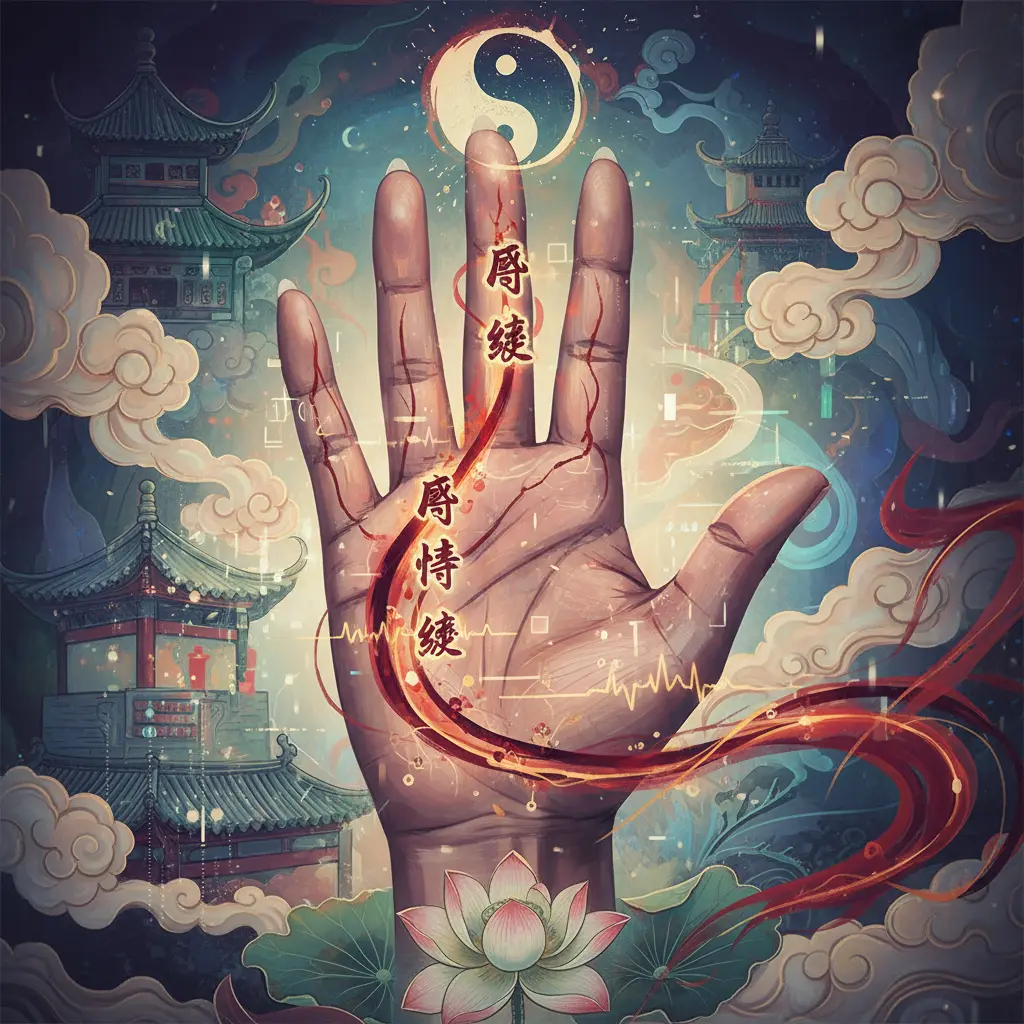 掌相 - 感情線