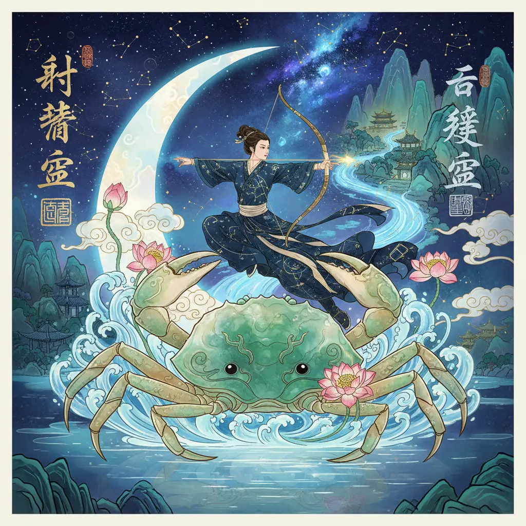 巨蟹座 - 射手座