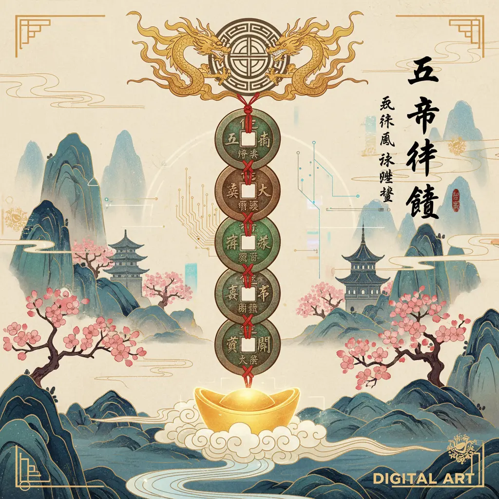 風水擺設 - 五帝錢