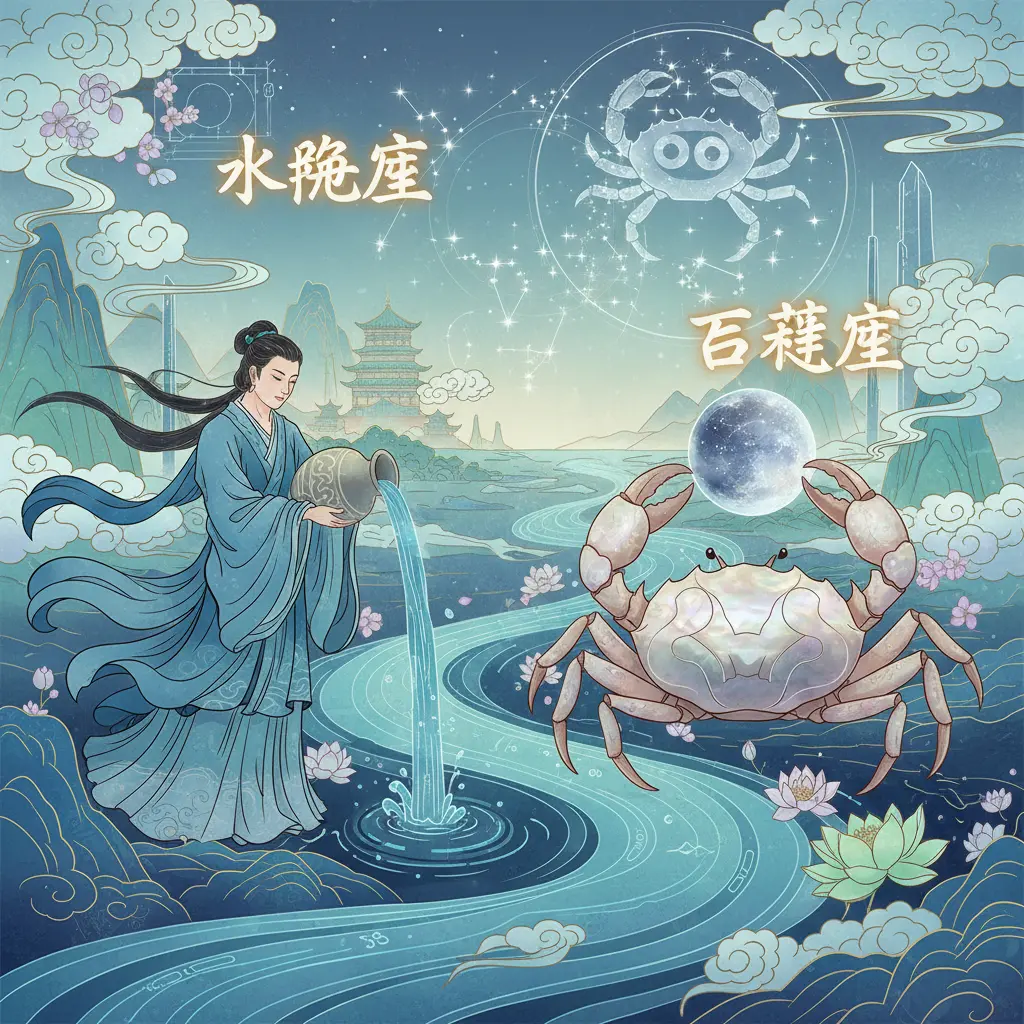 巨蟹座 - 水瓶座