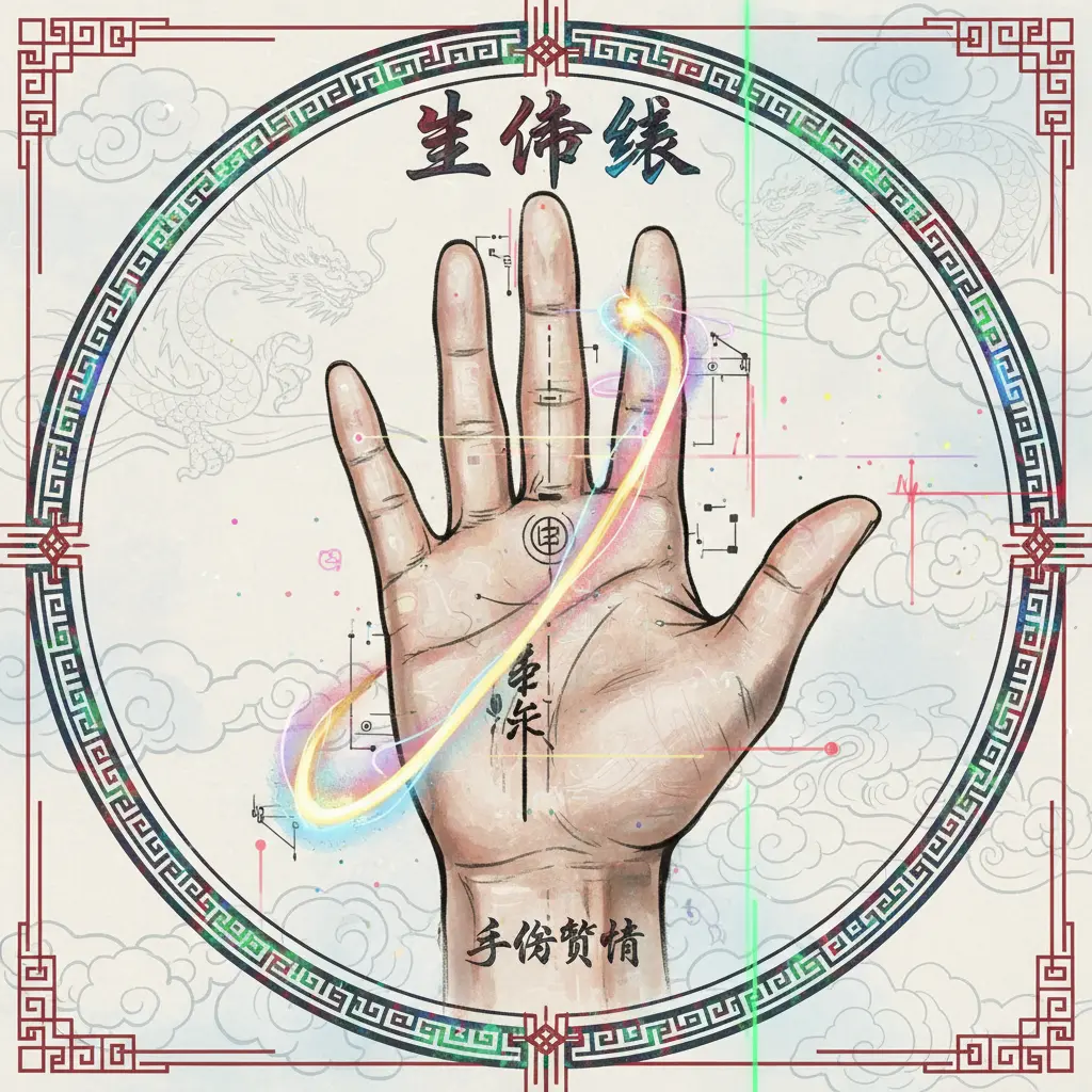 手相算命 - 生命線