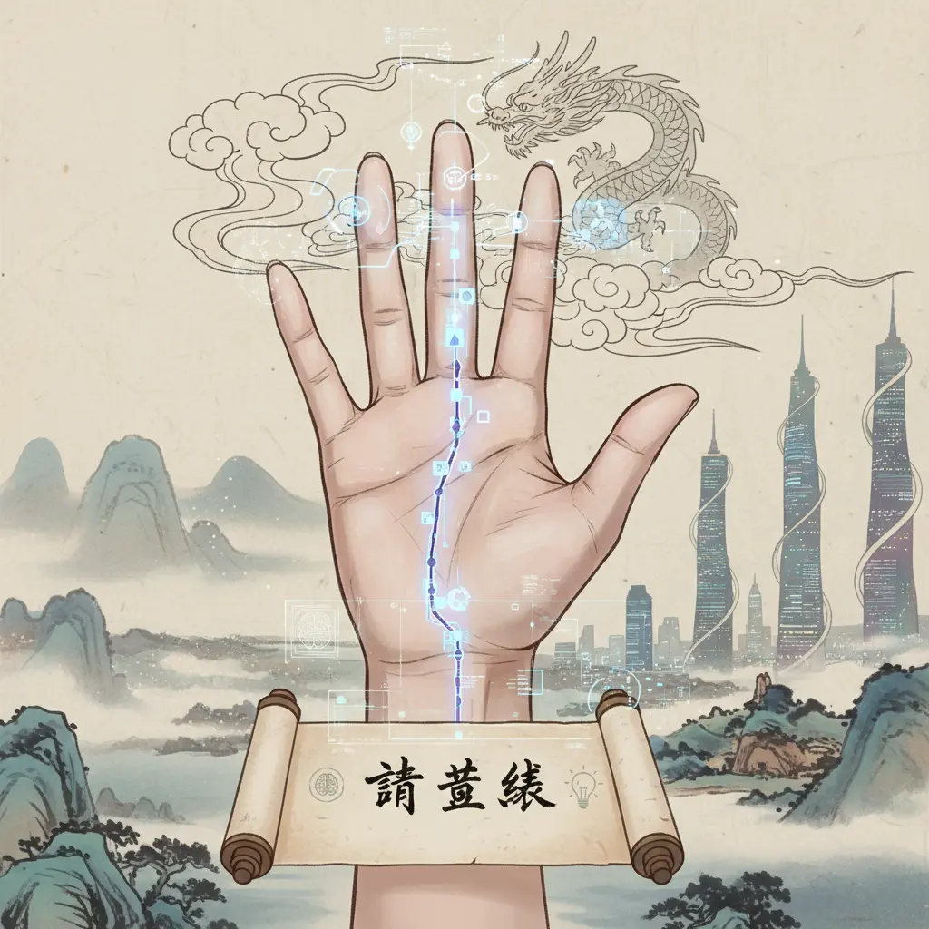 掌相 - 智慧線