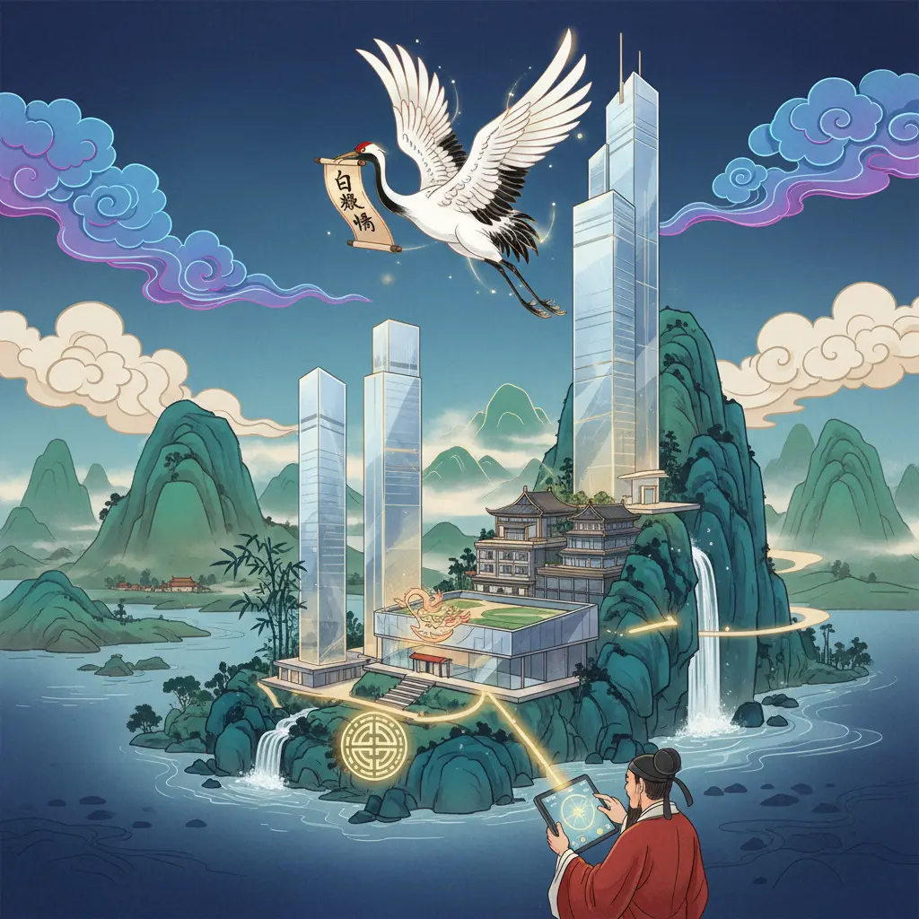 白鶴鳴 - 風水