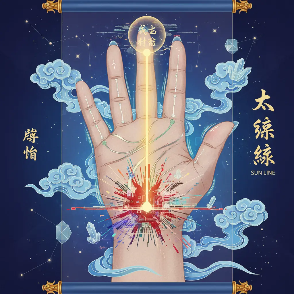 掌相 - 太陽線