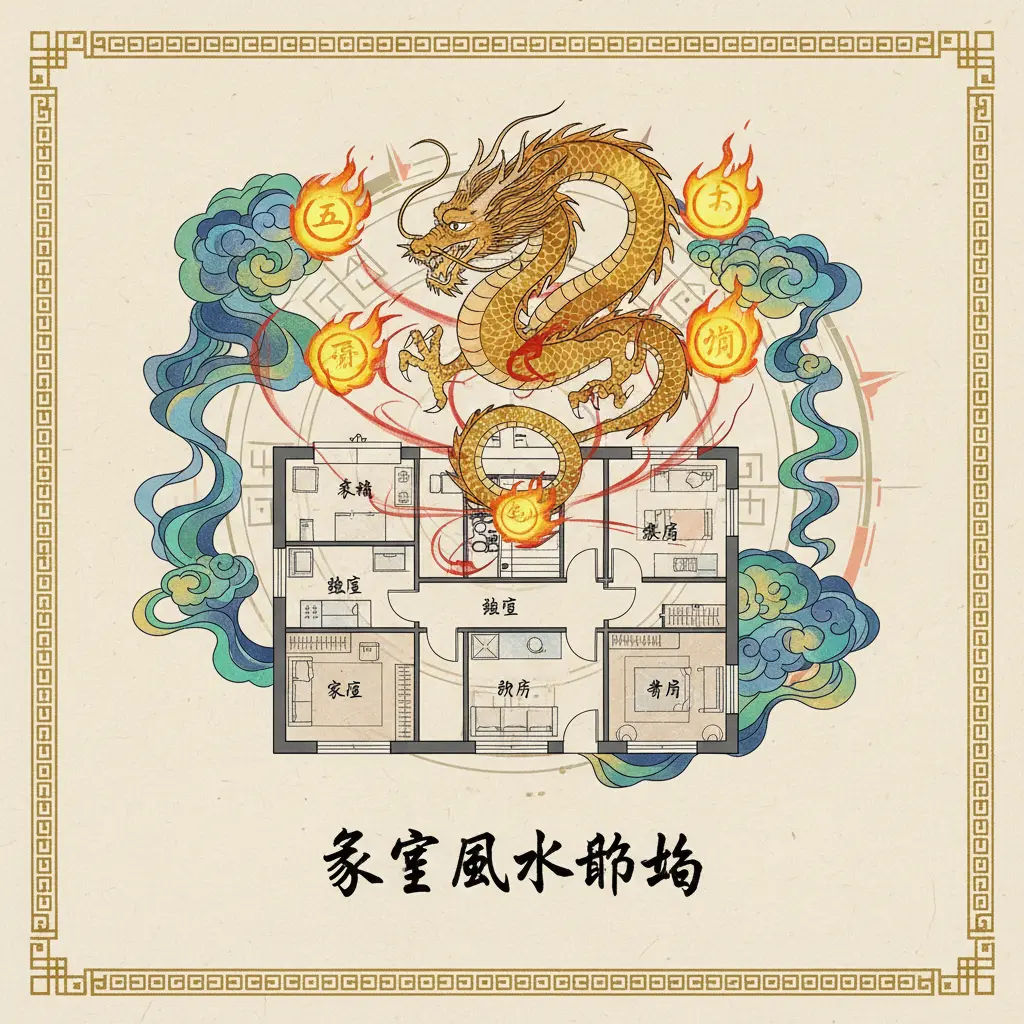 家居風水佈局 - 五黃