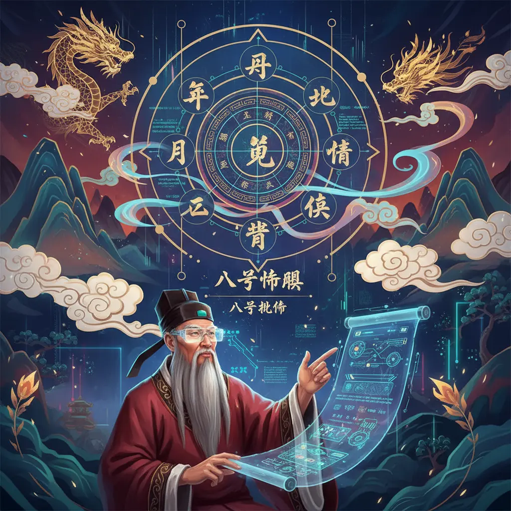 八字批命 - 八字命盤