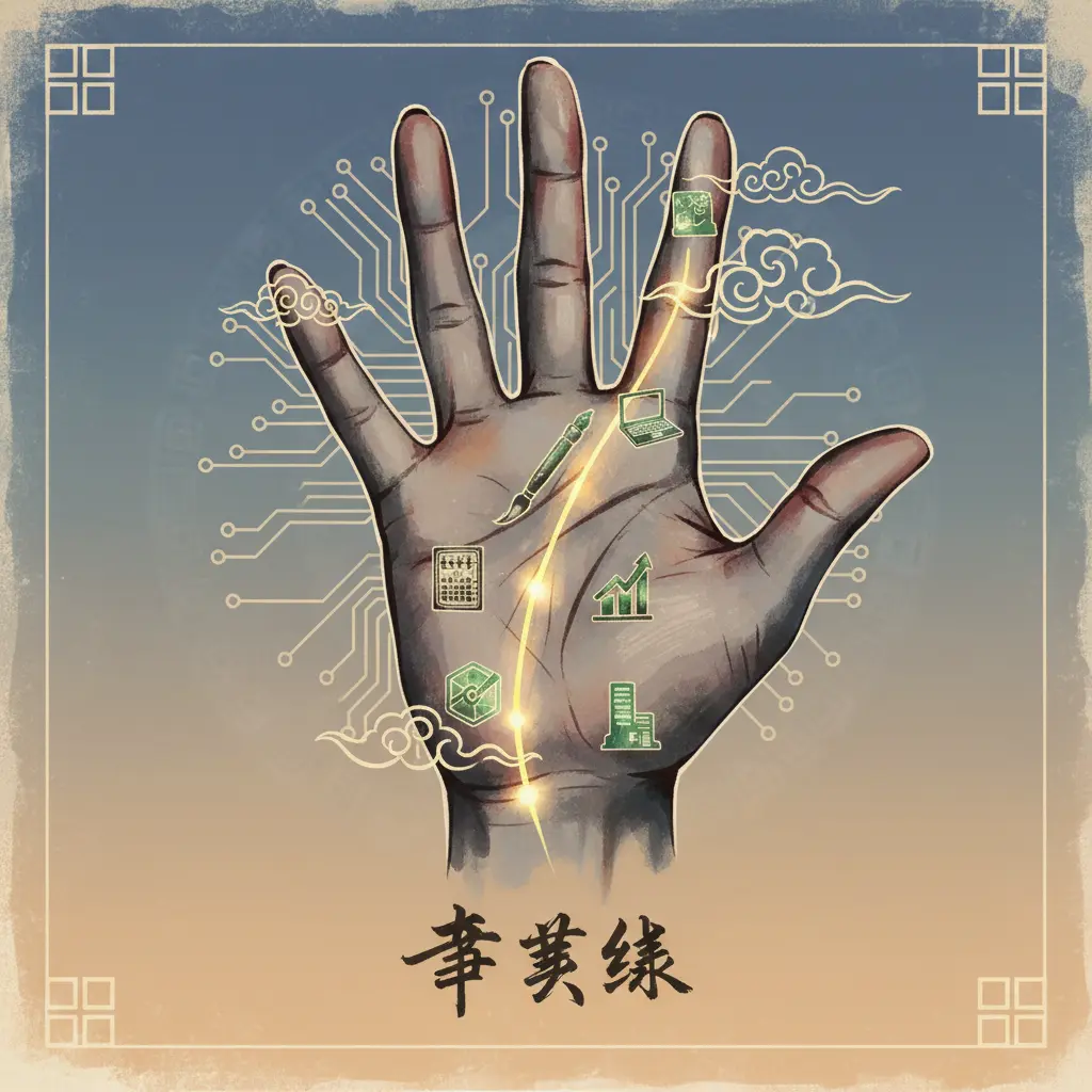 手相 - 事業線