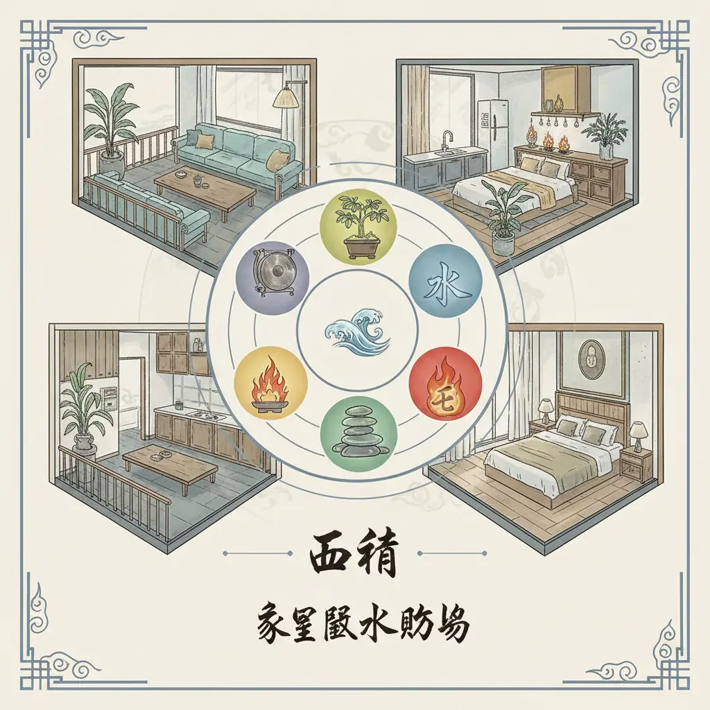家居風水佈局 - 五行