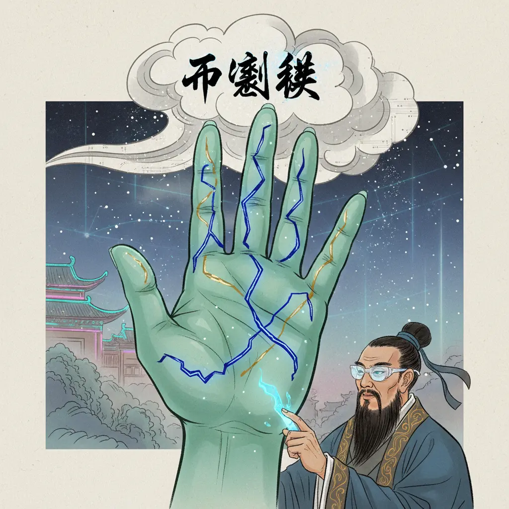 手相算命 - 不測紋