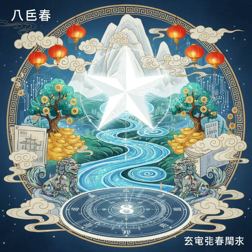玄空飛星風水 - 八白星
